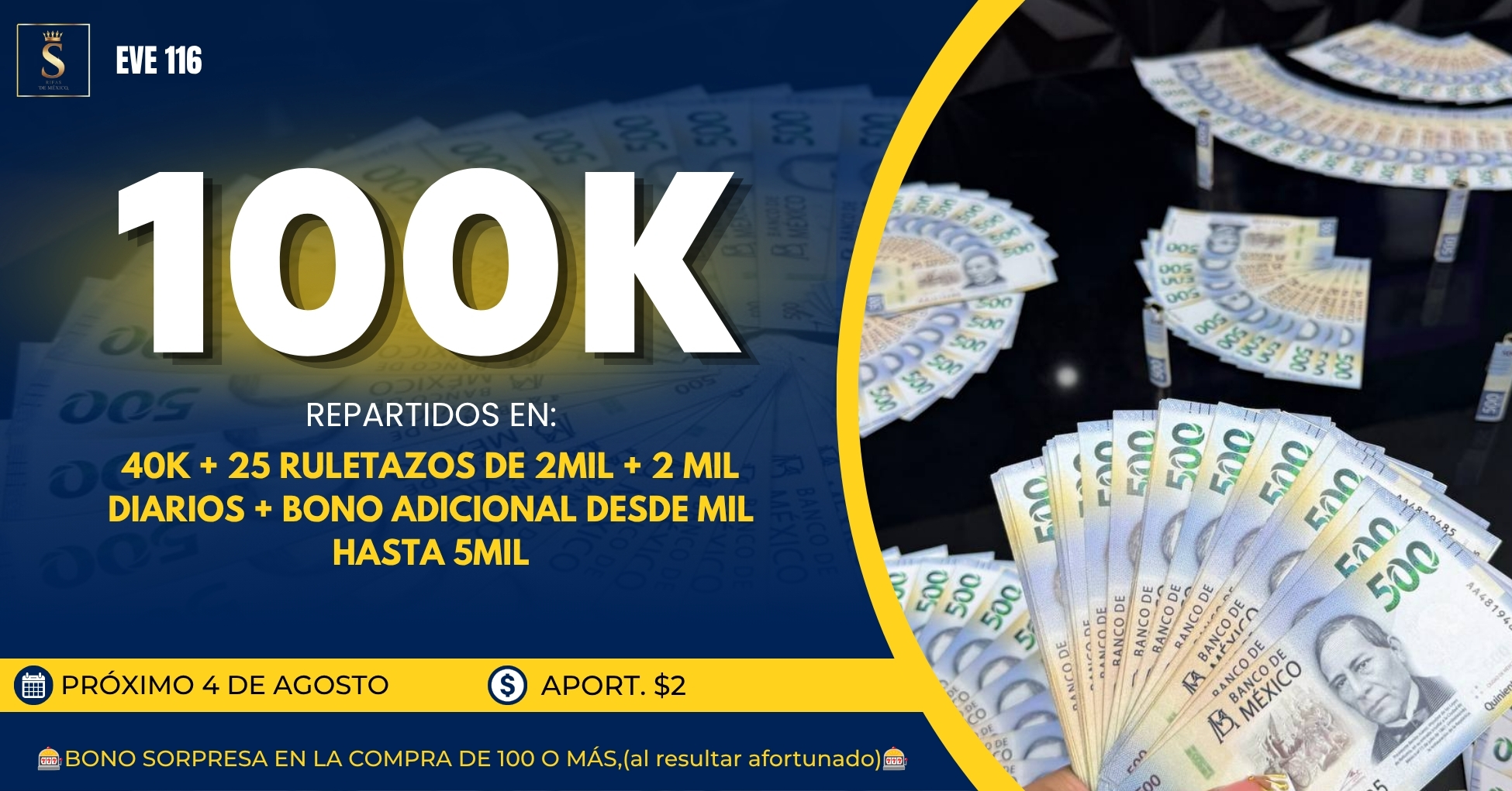 Evento%20116%20-%20$100,000%20REPARTIDOS